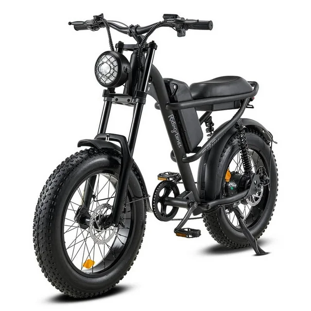 Ridingtimes Z8 Snow Ebikes for Adults, 20" Fat Tire, 1500W Motor, 28Mph, 6 Layer Full Suspension