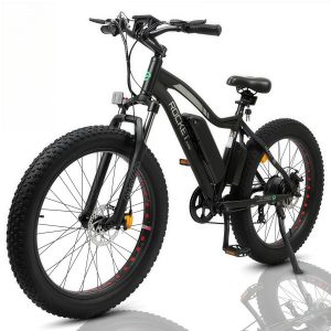 Ecotric 26 Inch Fat Tire Electric Bicycle Powerful 500 W Motor 36 V/12.5 Ah Removable Lithium Battery Beach Snow Shock Absorption Mountain for Adults