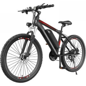 Funcid Electric Bike, Electric Bike for Adults 27.5" EBike 500W Adult Electric Bicycle, 19.8MPH Electric Mountain Bike, 48V 10.4Ah Battery, Lockable Suspension Fork, Shimano 21 Speed, LCD Display