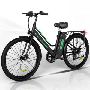 COLORWAY 26" Electric Bike for Woman, 500W Powerful Motor, 36V 12AH Removable Battery E Bike, , Max. Speed 19.9MPH Electric Bicycle